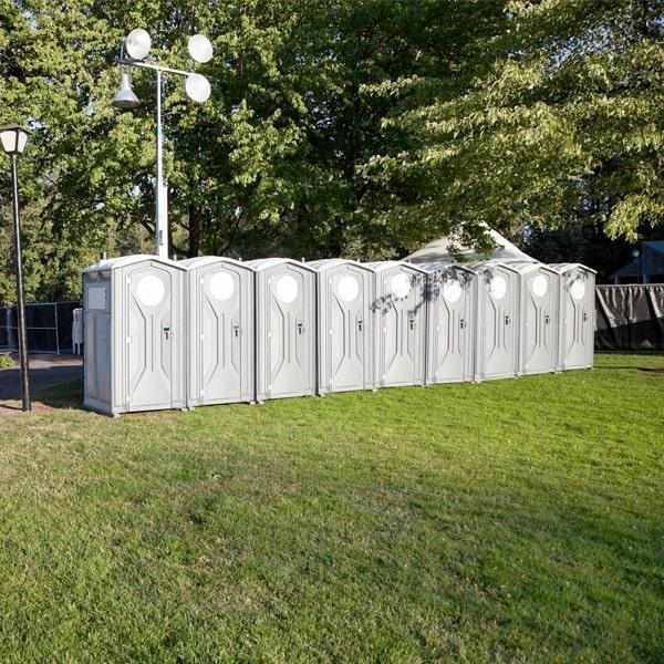 we offer branding and customization options for our special event porta potties to help enhance the overall event experience